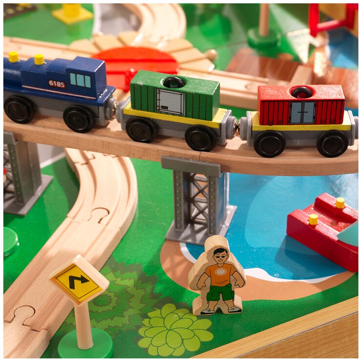 KidKraft Adventure Town Railways Set and Table | Costco Australia