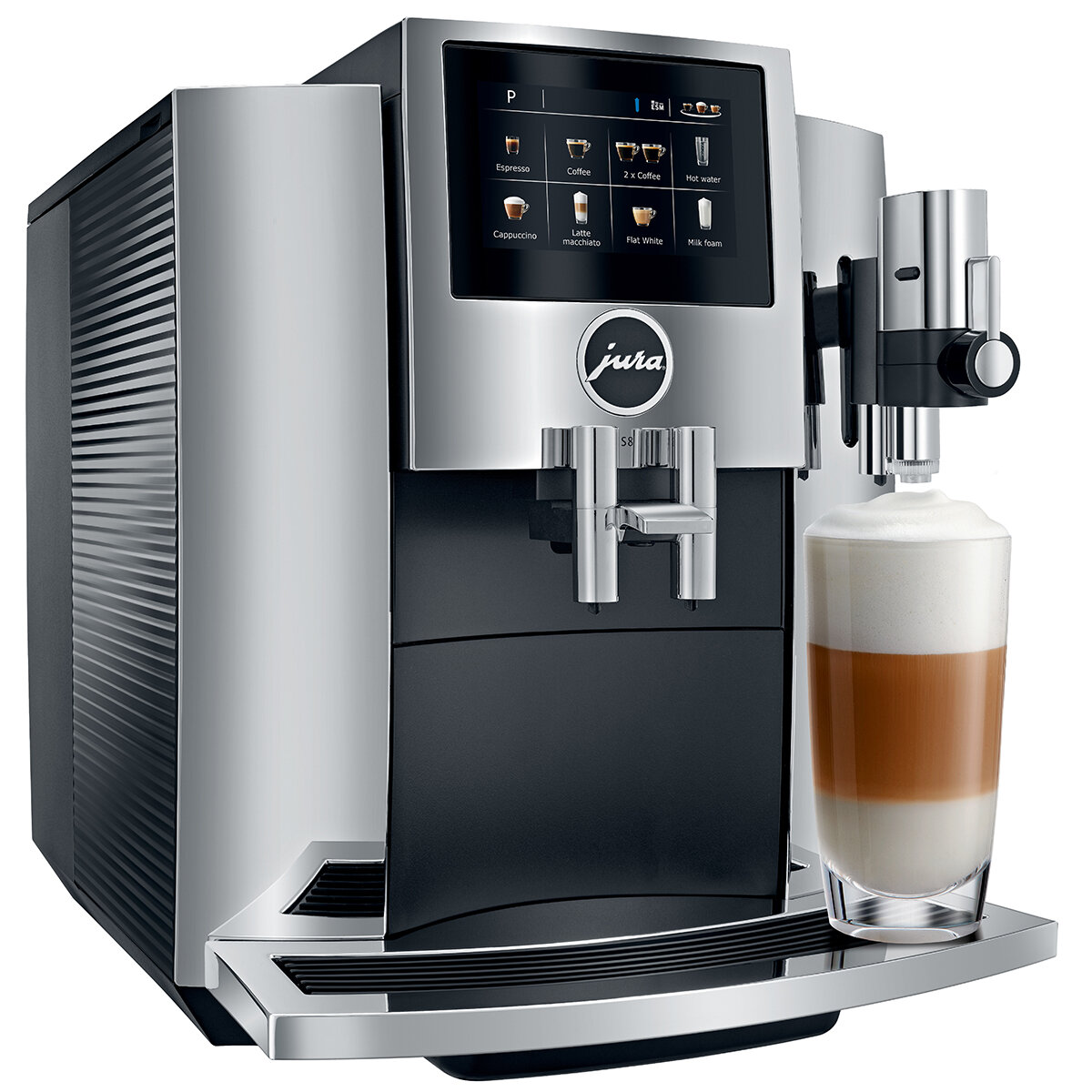 Jura S8 Automatic Coffee Machine Chrome