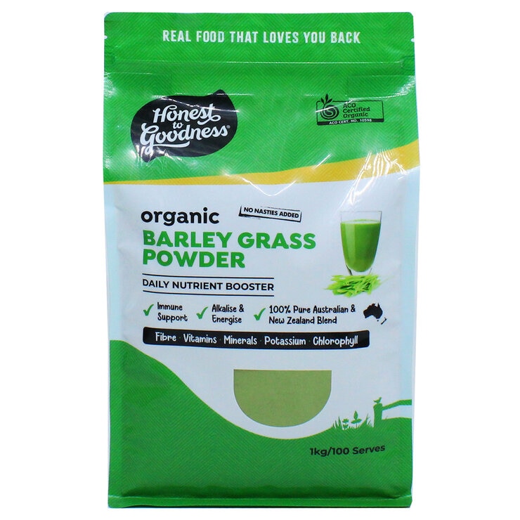 Honest to Goodness Organic Blended Barley Grass 1kg Honest to Goodness Organic Blended Barley Grass 1kg