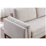 Zoy Monroe 2 Piece Stationary Fabric Chaise Sectional, White