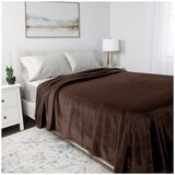 Kirkland Signature Plush Blanket Queen Brown