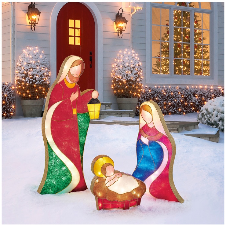 Fabric Mesh LED Nativity Scene | Costco Australia