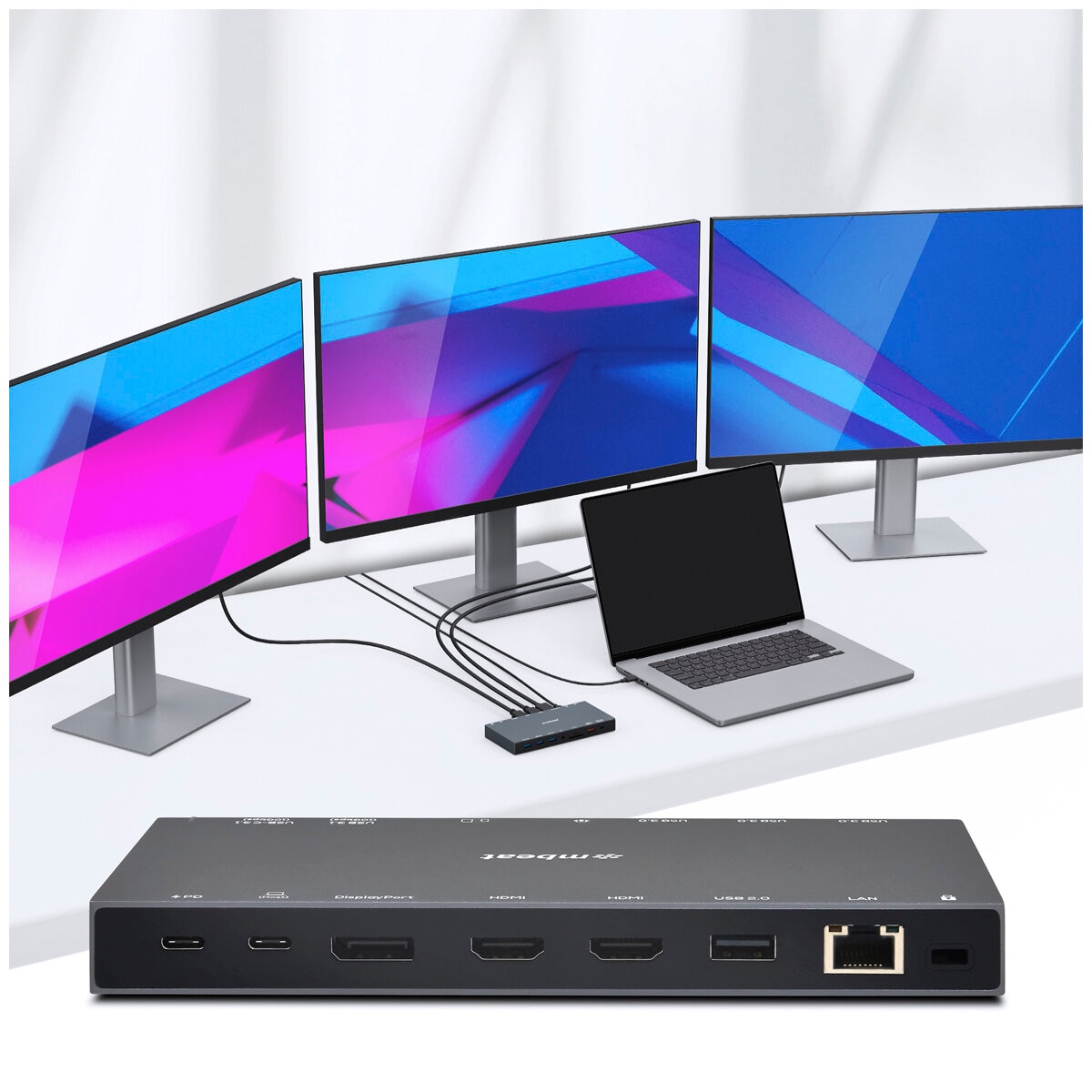 mbeat 15-in-1 4K Triple Display USB-C Dock MB-UCD-X15