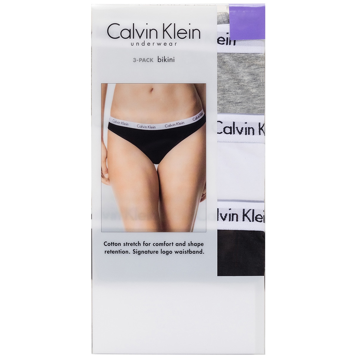 Women's Calvin Klein Panties Motive Cotton Bikini Underwear Multi