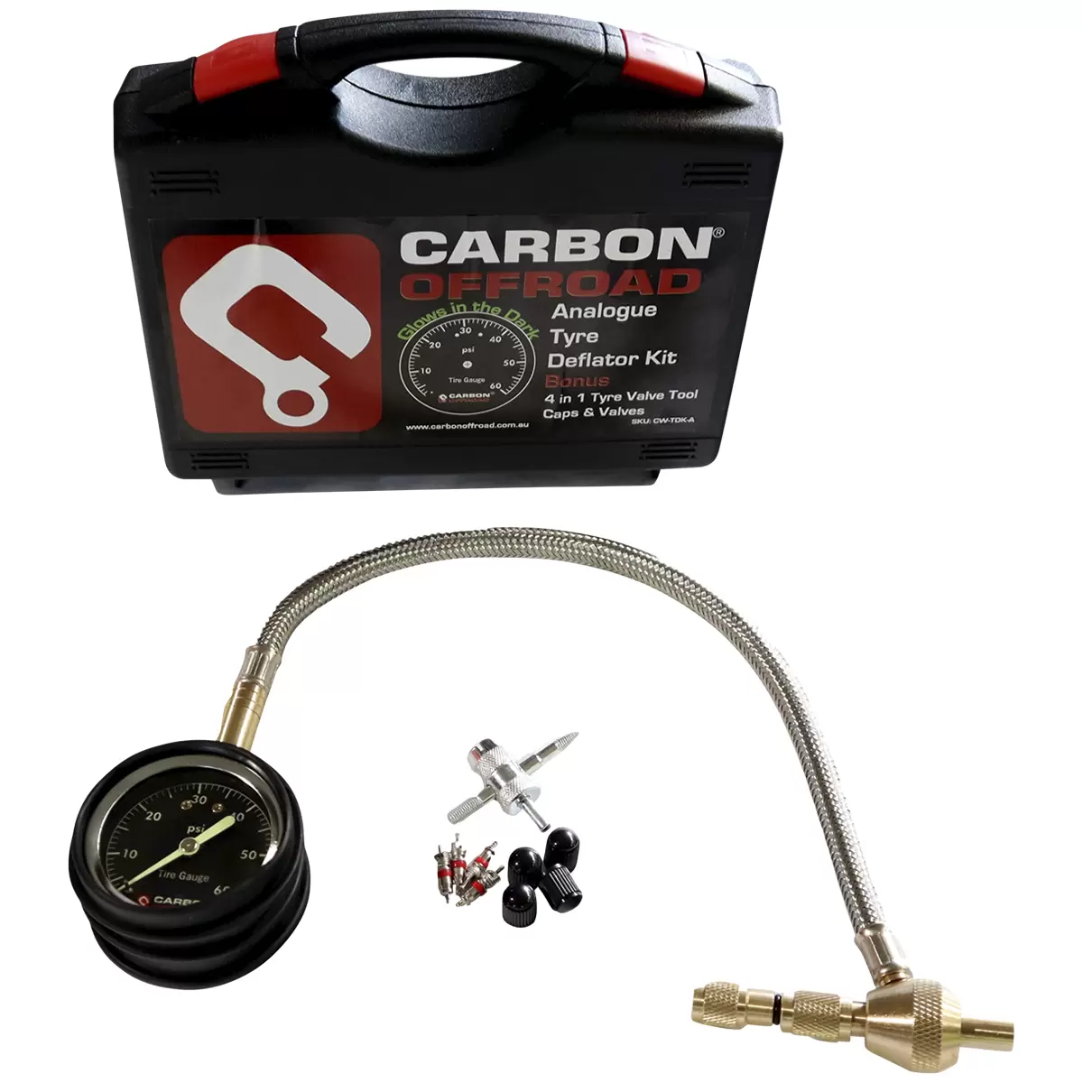 Carbon Offroad Analogue Tyre Deflator