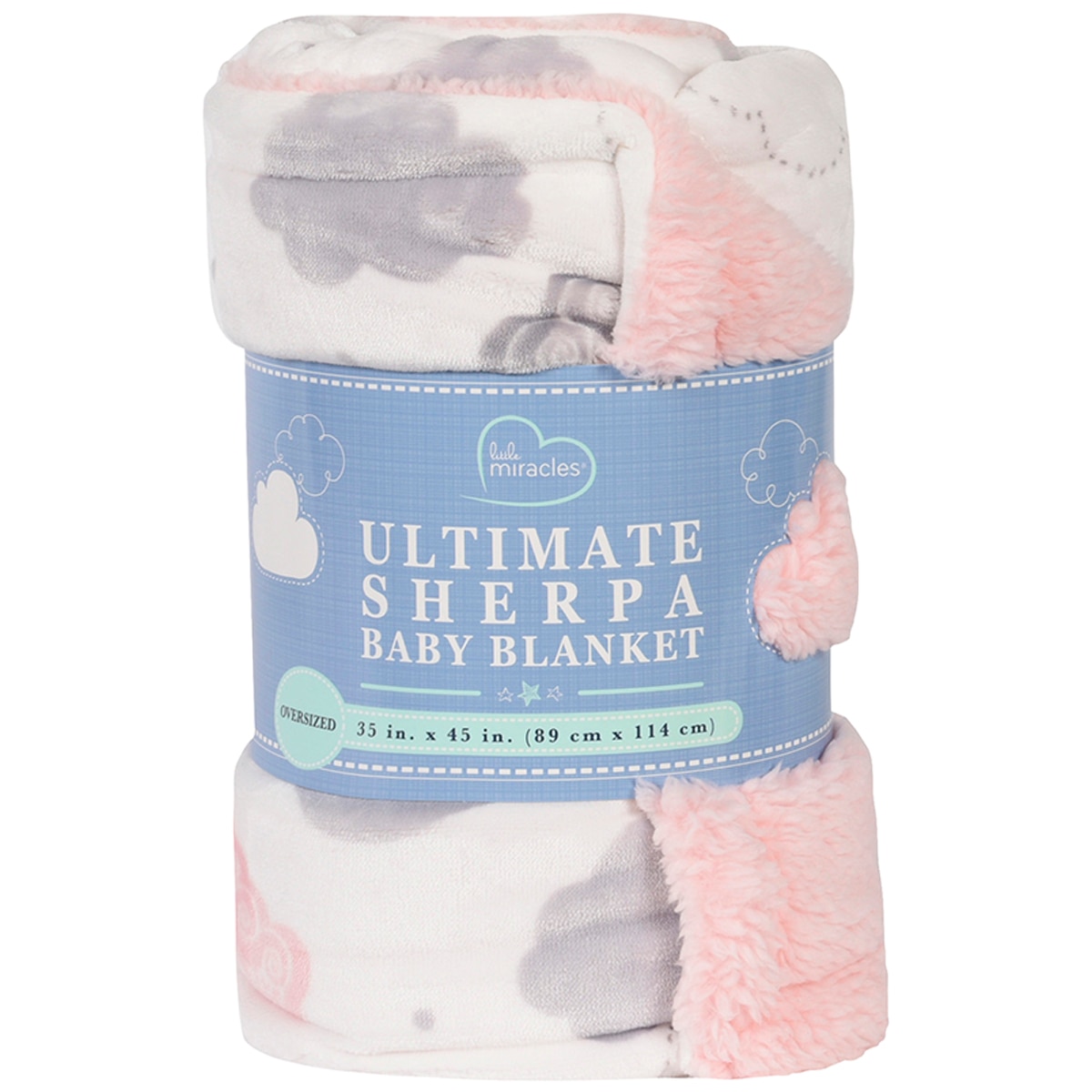 Little Miracles Ultimate Sherpa Baby Blanket Cloud | Costco Australia