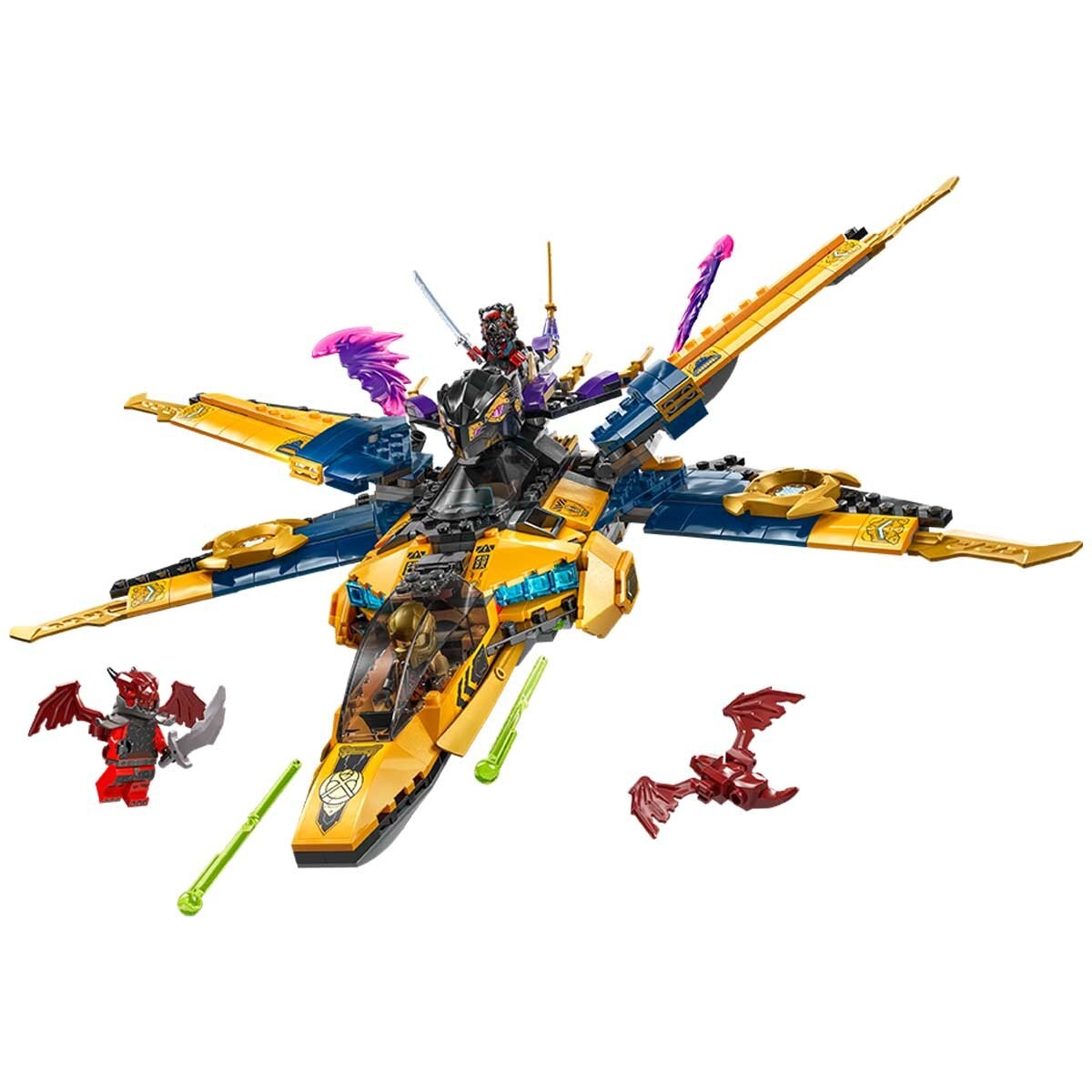 LEGO NINJAGO Ras and Arin’s Super Storm Jet Toy 71833