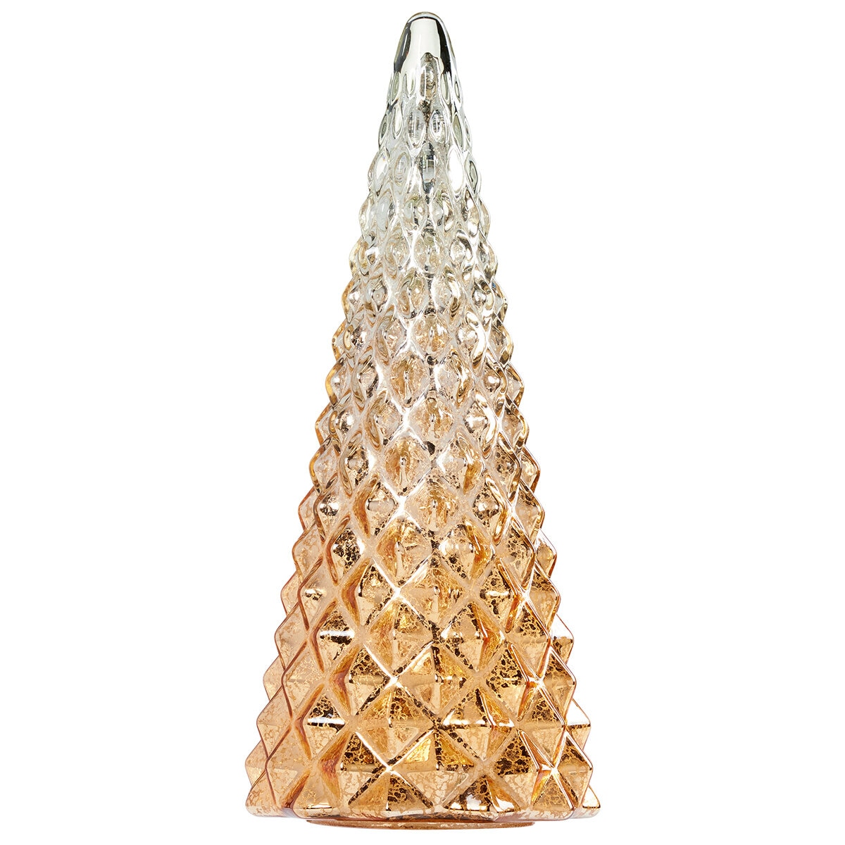 LED Glass Trees 5 Pack Gold