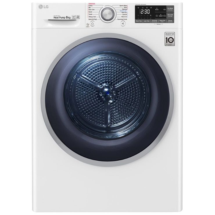 Lg Heat Pump Dryer 8kg Td H803csw Costco Australia