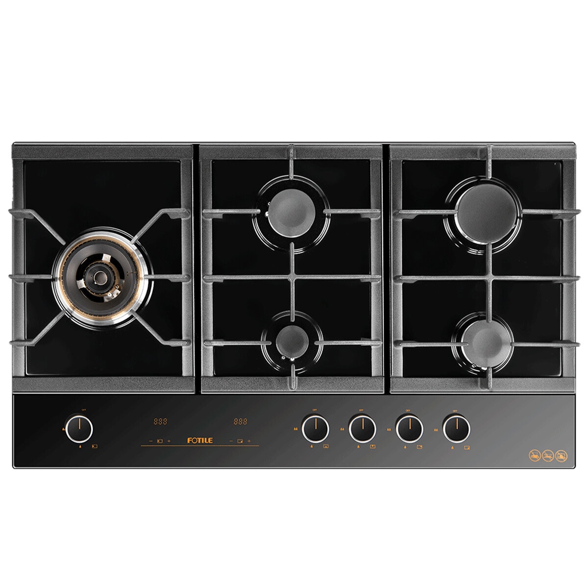 Fotile 5 Burner Glass Cooktop GLG90505