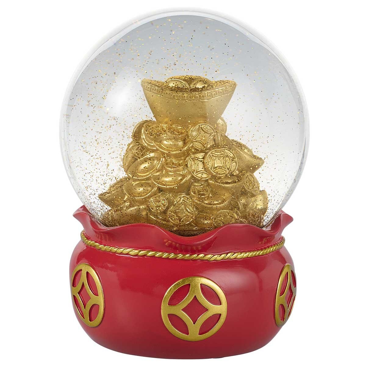 Wealth And Fortune Water Globes 2 Piece