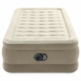 Intex Twin Ultra Plush Airbed With Fiber-Tech Rp Intex Twin Ultra Plush Airbed With Fiber-Tech Rp