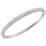 18KT White Gold 2.55ctw Diamond Bangle