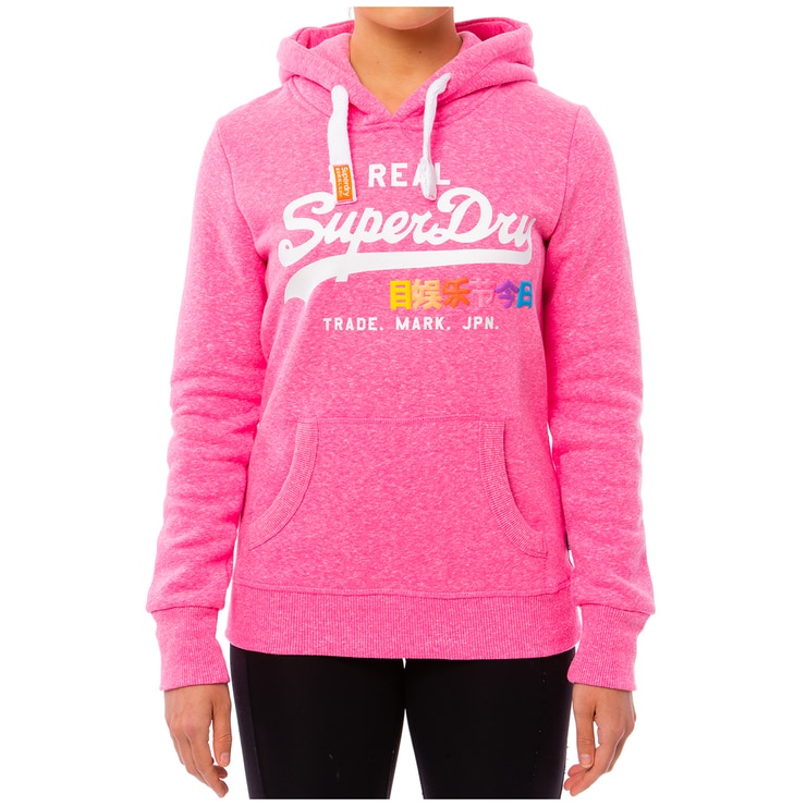 Superdry Women's Hoodie Fluro Pink Snowy White | Costco Australia