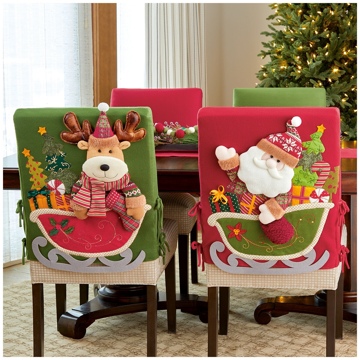 Christmas Chair Covers 2 Pack