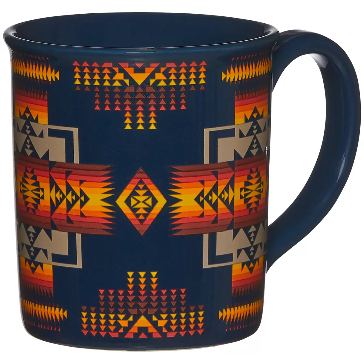 Pendleton Ceramic Mugs 4 piece set Chief Joseph Multi