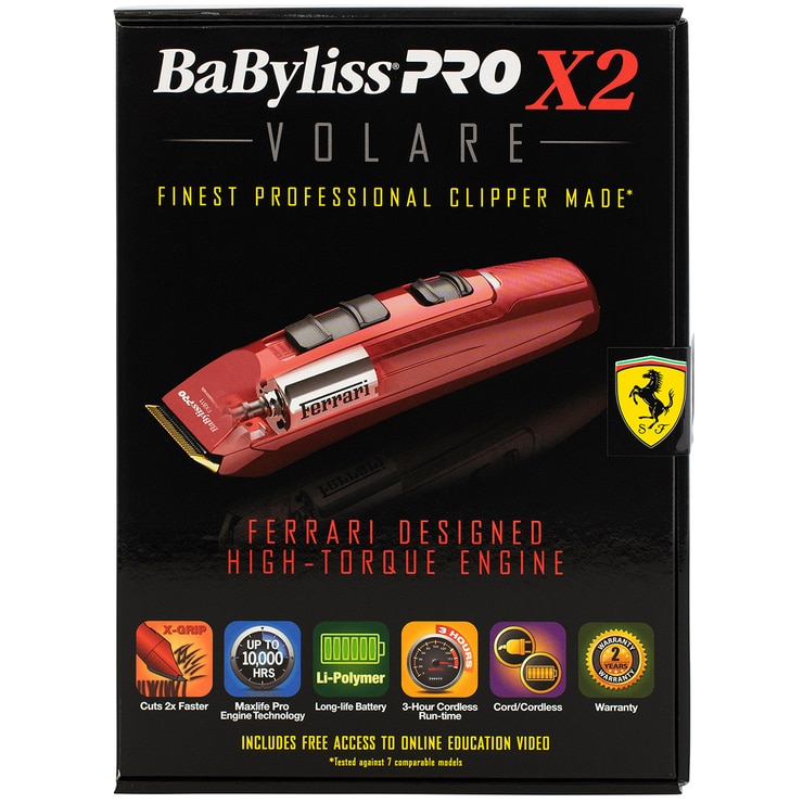 BabylissPro Volare X2 Ferrari Codeless Hair Clipper Red | Costco Australia