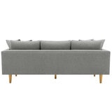 Crown Fabric Sofa Light Grey