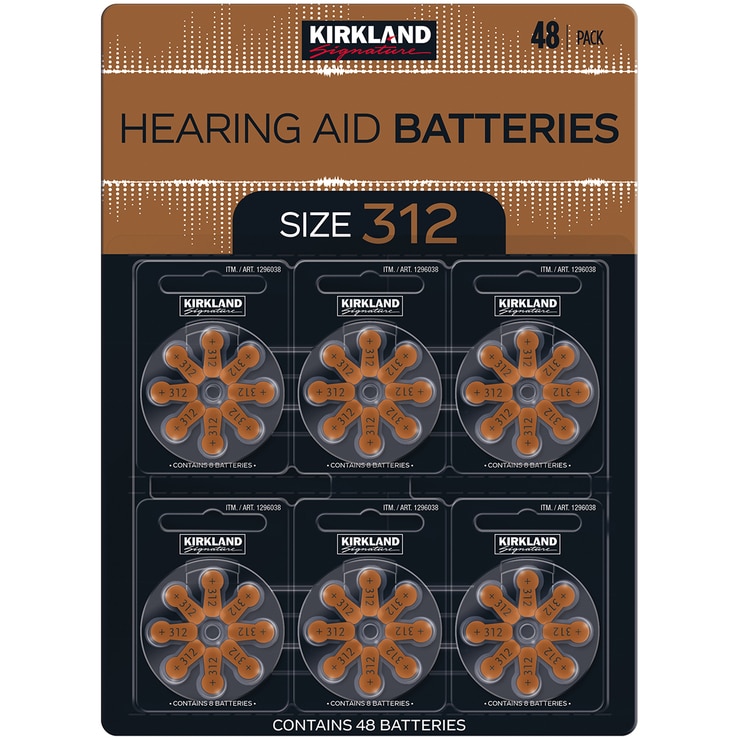 Kirkland Signature Hearing Aid Batteries Size 312 2 x 48pk Costco