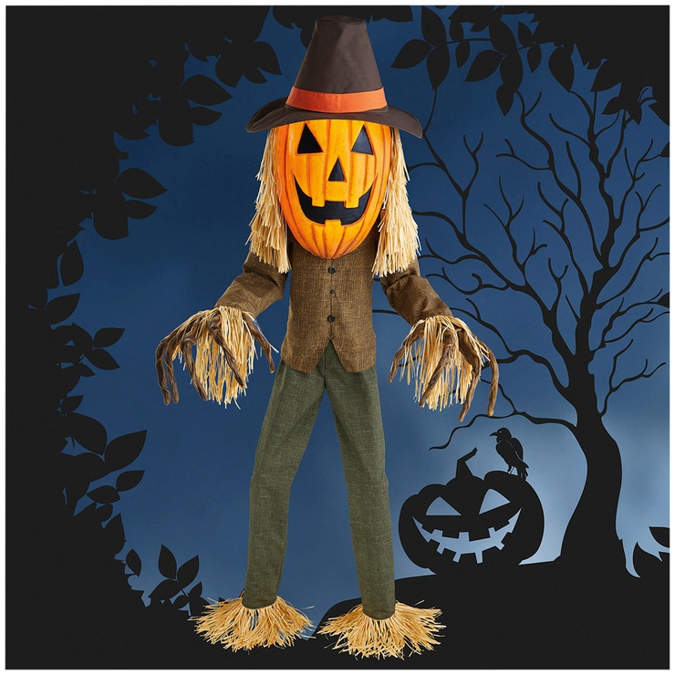 Animated Pumpkin Head Scarecrow Costco Australia 0946