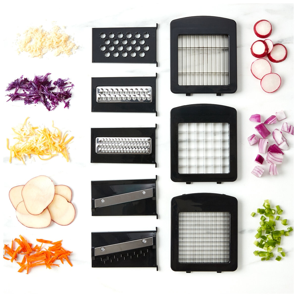MIU Vegetable Chopper And Slicer 11 Piece Set MIU Vegetable Chopper And Slicer 11 Piece Set