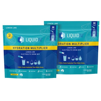 Liquid I.V. Hydration Multiplier Electrolyte Drink Mix Lemon Lime 2 x 30 Sachets