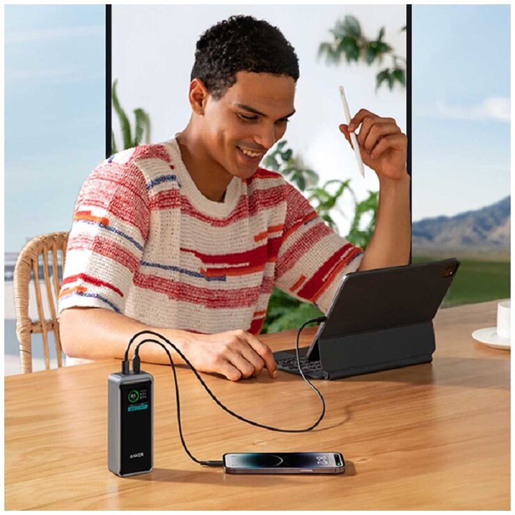 Anker Prime 12K 130W Power Bank Black A1335011 Anker Prime 12K 130W Power Bank Black A1335011
