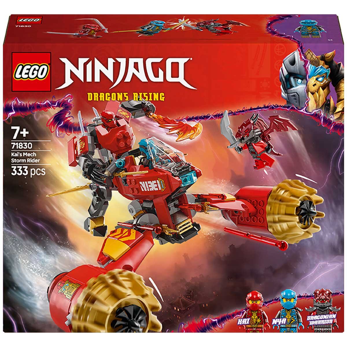 LEGO NINJAGO Kai’s Mech Storm Rider Combo Ninja Toy 71830