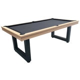 All Table SportsOdyssey 8ft Pool Table Natural Wood Carcoal Felt