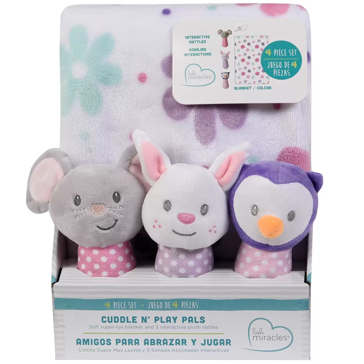Little Miracles Cuddle N' Play Pals Set 4 Piece 