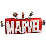 LEGO Marvel MARVEL Logo & Minifigures Collectible, Buildable Set 76313