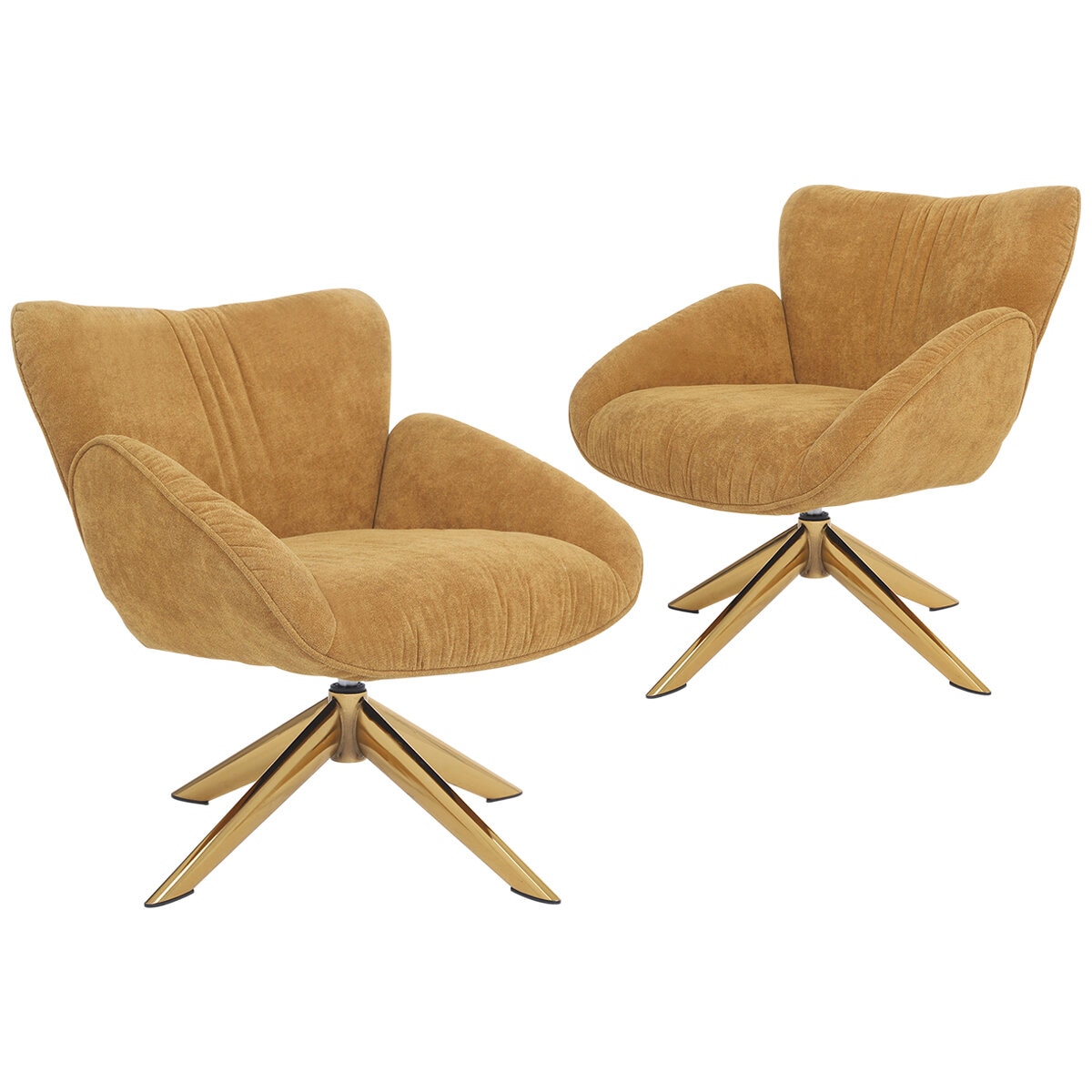 Onex SaSa Swivel Armchair Mustard