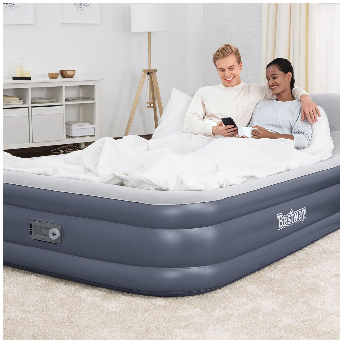 Bestway Tritech Queen Airbed With Built-in AC Pump