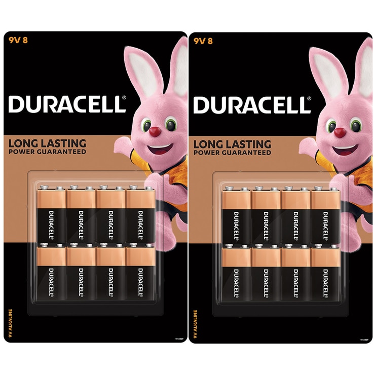 Duracell Alkaline 9V Batteries 8 x 2pk Costco Australia