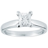 18KT White Gold 0.70ctw Diamond Solitaire Ring