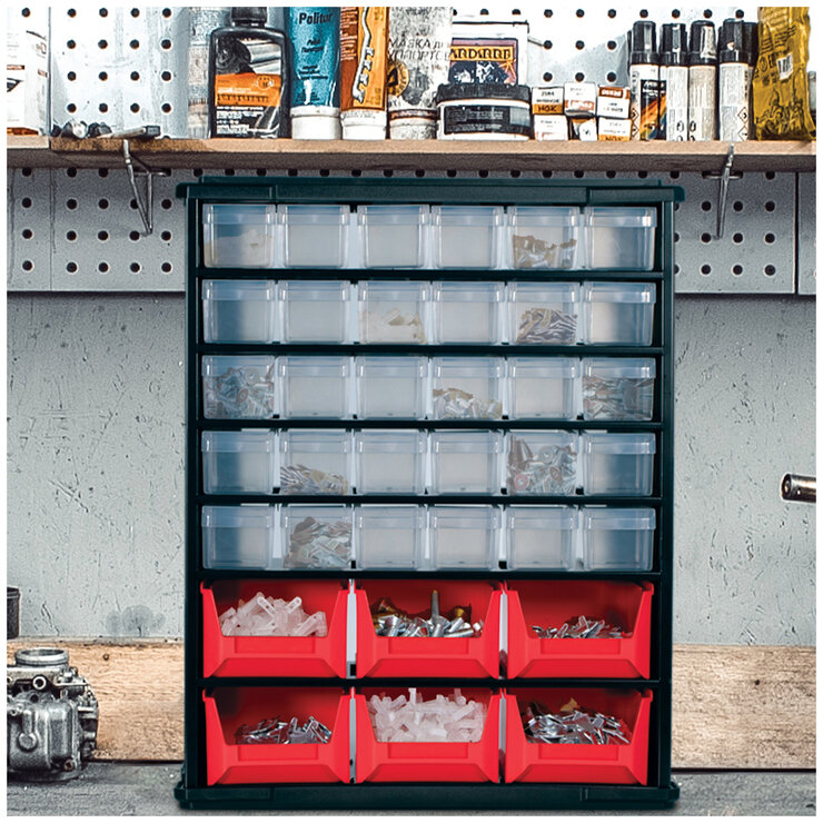 BirdRock Home Parts Bin Organiser BirdRock Home Parts Bin Organiser