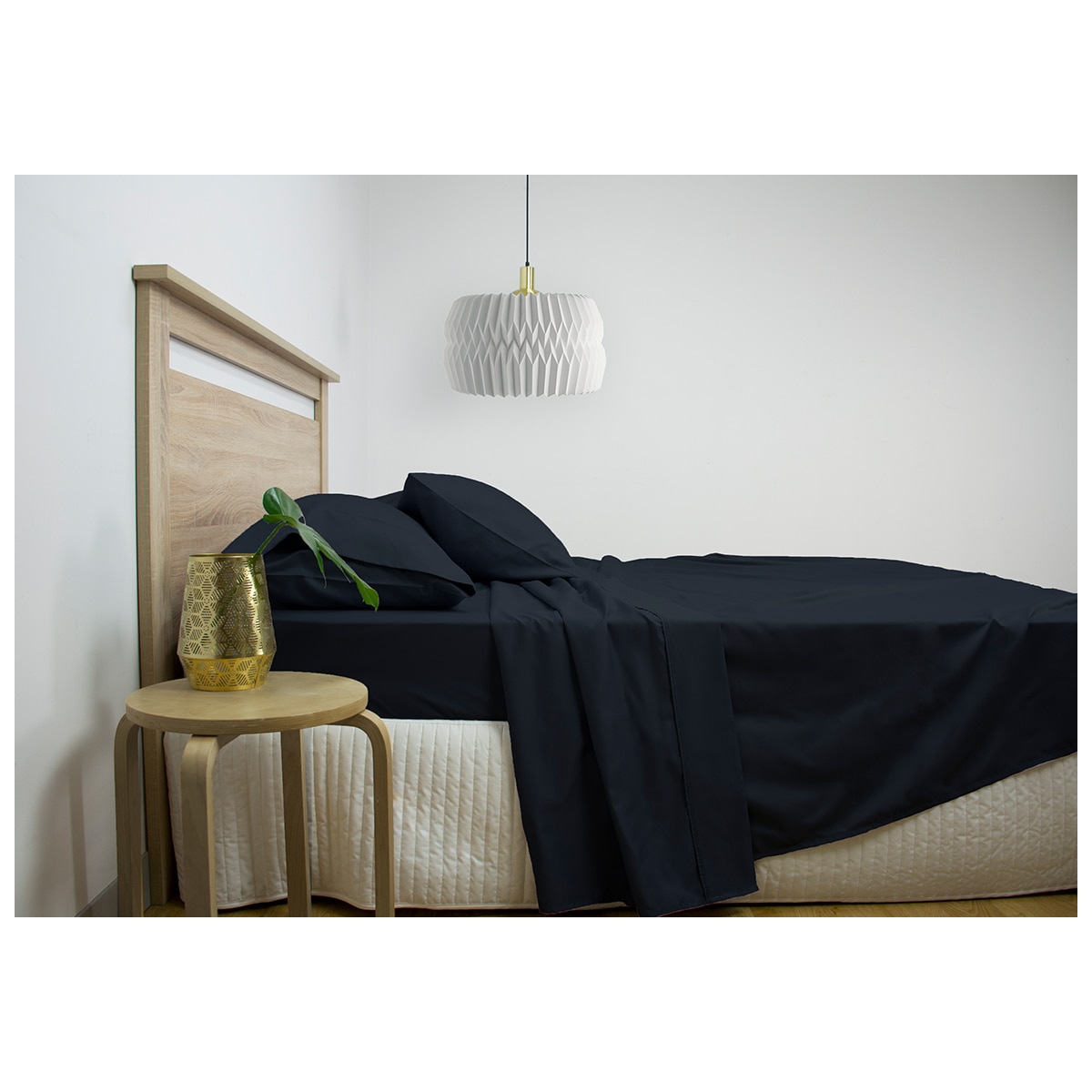 Ardor 2500TC Cotton Rich Sheet Sets Queen - Navy