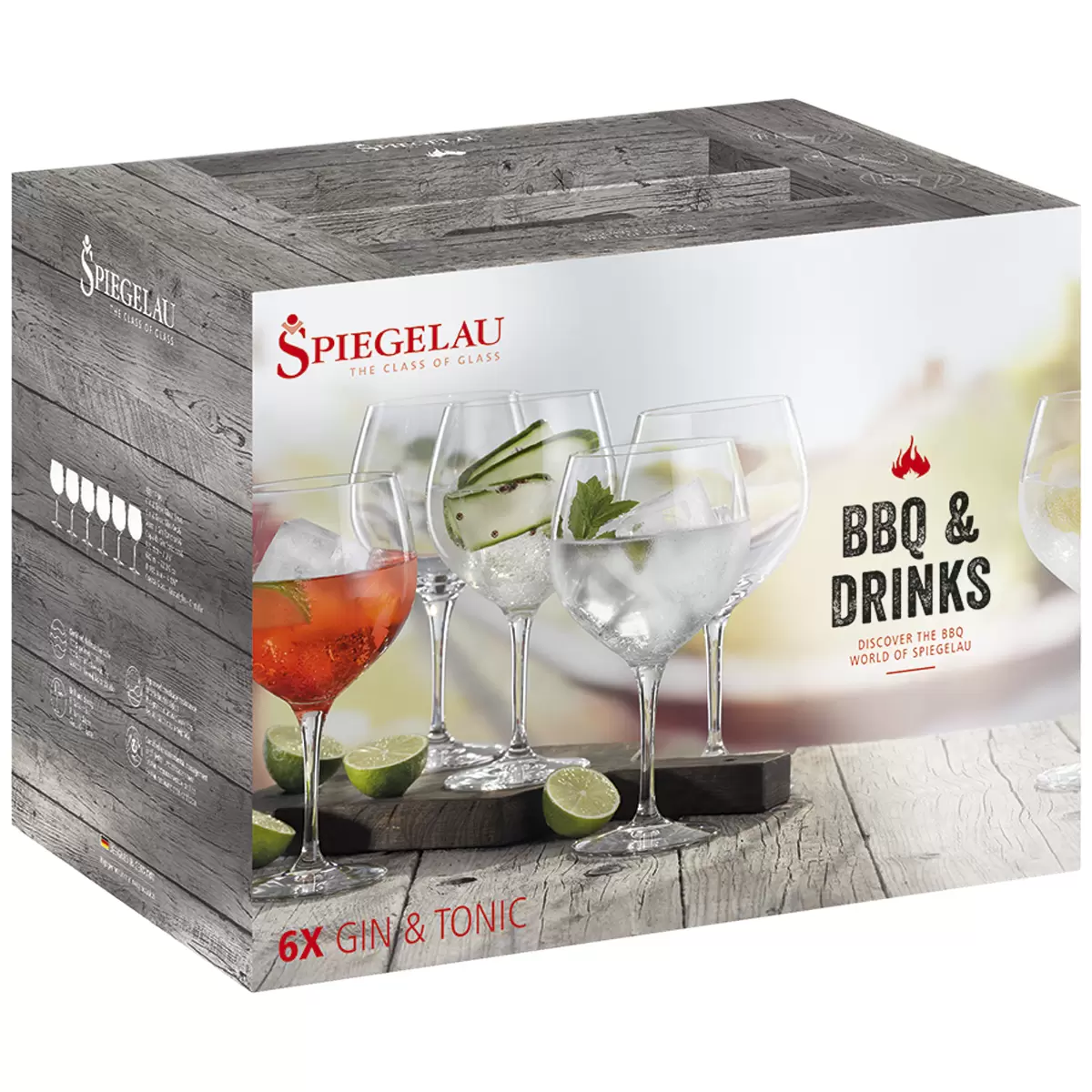 Spiegelau BBQ Drinks Gin Tonic 6 Piece Set