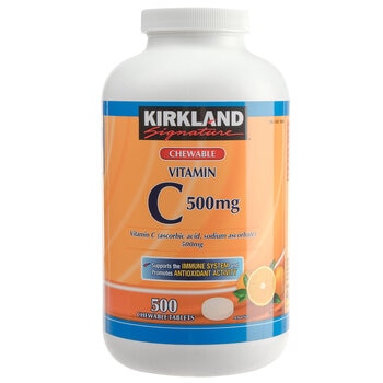 Kirkland Signature Vitamin C 500mg 500 Chewable Tablets