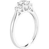 Platinum 1.00CTW Diamond Bridal Ring Set 0.62CTW Centre