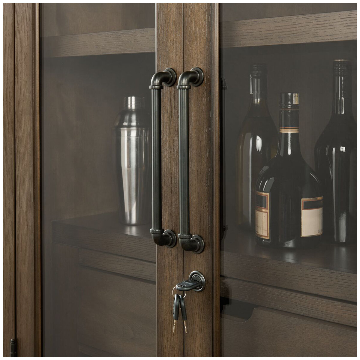 Bayside Furnishings 61in Wine Cabinet