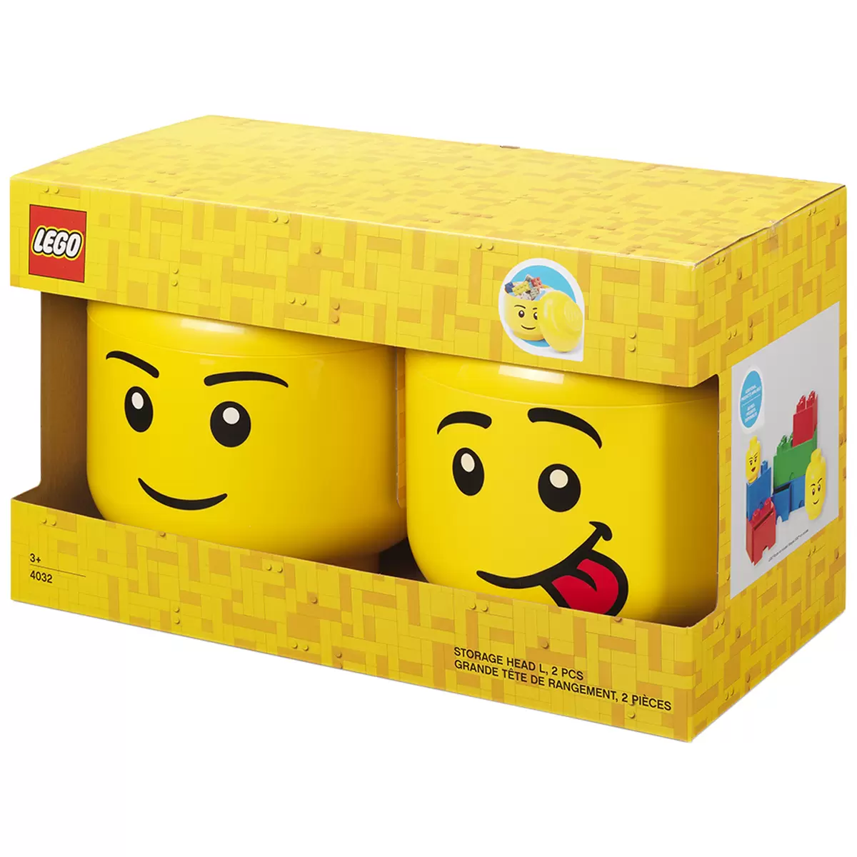 LEGO Storage Heads 2 Pack