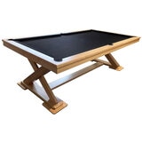 All Table Sports Southern Cross 7ft Pool Table Natural Wood Black Felt