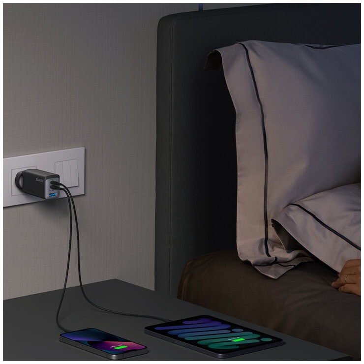 Anker GaNPrime 65W 3-Port Wall Charger B2668T11 Anker GaNPrime 65W 3-Port Wall Charger B2668T11
