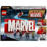 LEGO Marvel MARVEL Logo & Minifigures Collectible, Buildable Set 76313