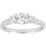 Platinum 1.00CTW Diamond Bridal Ring Set 0.62CTW Centre