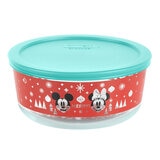 Pyrex Holiday Glass Storage 8 Piece Set Mickey and Minnie