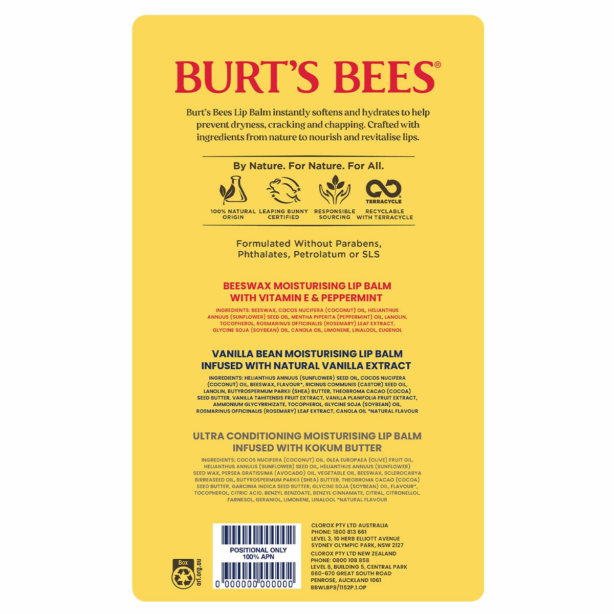 Burt's Bees Nourished & Hydrated 8 Lip Balms Burt's Bees Nourished & Hydrated 8 Lip Balms