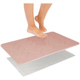 Algodon Dri Bath Stone Mat Blush