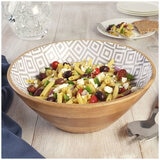 Mikasa Mango Wood Serving Bowl Grey